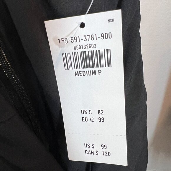 Abercrombie Black Dress Black Mini Halter Party Medium Petite - Picture 8 of 13